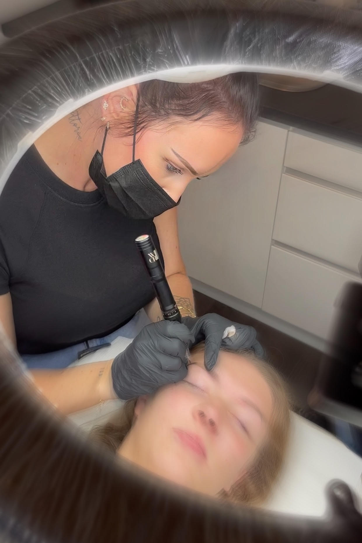 Fine line tattoo
